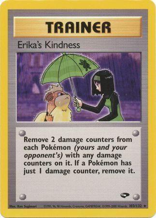 Erika's Kindness 103/132 - Gym Challenge Unlimited - Rare