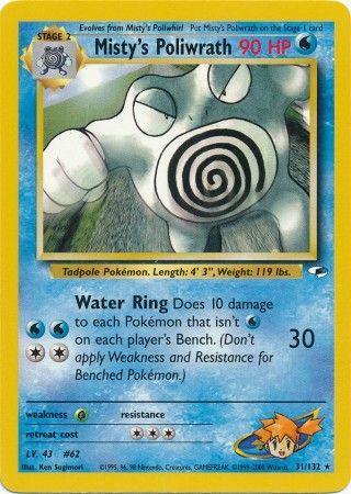 Misty's Poliwrath 031/132 - Gym Heroes Unlimited - Rare