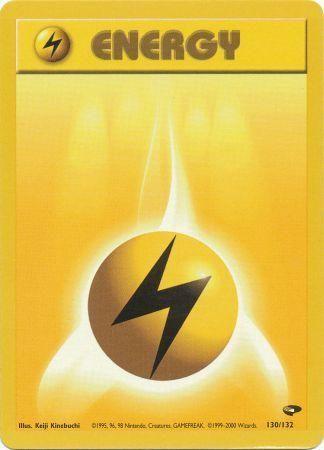 Lightning Energy 130/132 - Gym Challenge Unlimited - Common