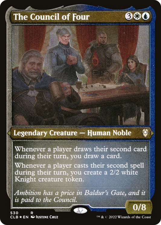 The Council of Four (CLB-530) - Commander Legends: Battle for Baldur's Gate Etched Foil