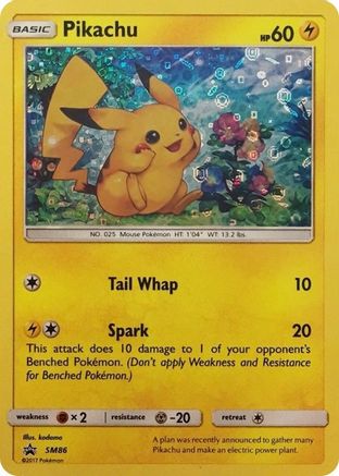 Pikachu - SM86 (General Mills Promo) SM86 - Miscellaneous Cards & Products Holofoil