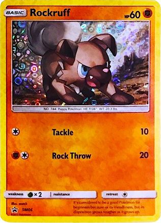 Rockruff - SM06 (General Mills Promo) SM06 - Miscellaneous Cards & Products Holofoil