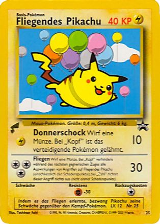 Pikachu (Flying) (25/null) - Pikachu World Collection Promos  - Promo