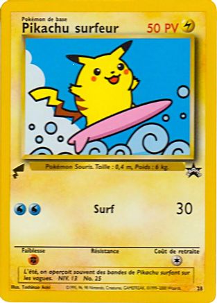 Pikachu (Surfing) (28/null) - Pikachu World Collection Promos  - Promo