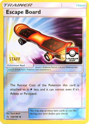 Escape Board (League Cup) [Staff] (122/156) - League & Championship Cards Reverse Holofoil - Promo