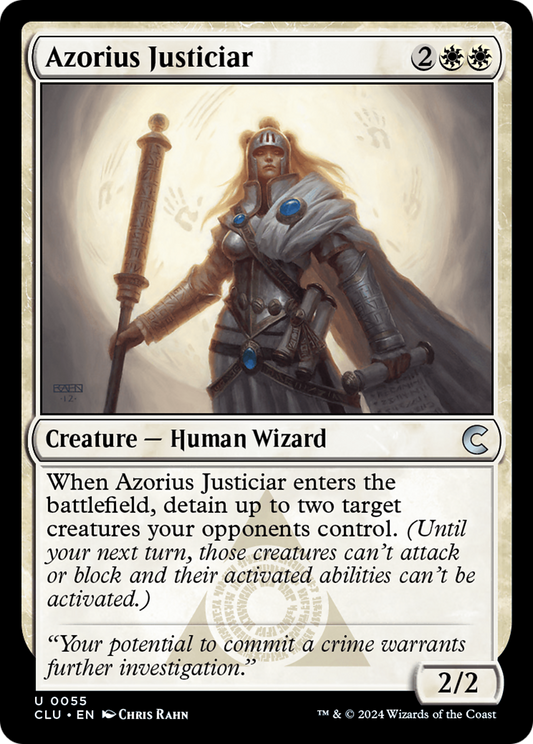 Azorius Justiciar (CLU-055) - Ravnica: Clue Edition