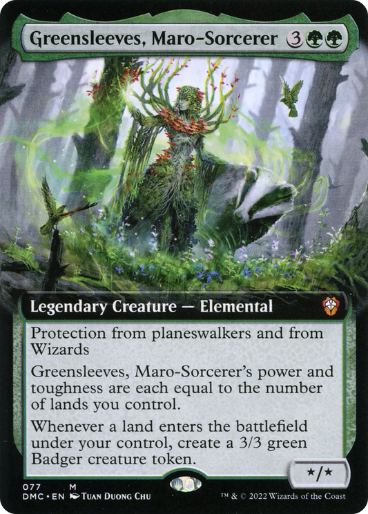 Greensleeves, Maro-Sorcerer (DMC-077) - Dominaria United Commander: (Extended Art) Foil