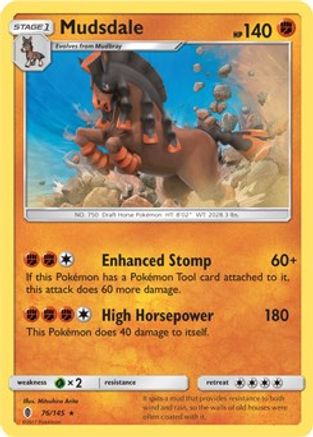 Mudsdale 076/145 - Deck Exclusives Normal - Rare