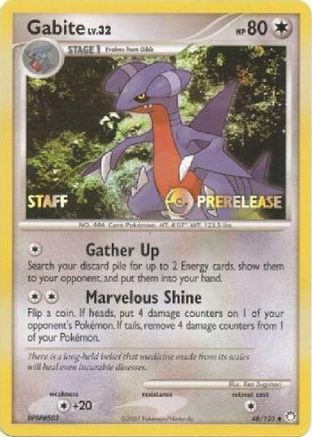 Gabite - 48/124 (Prerelease) [Staff] 48 - Diamond and Pearl Promos