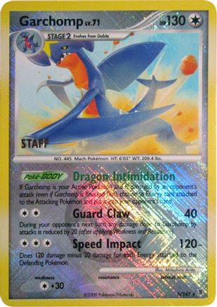 Garchomp (Championship Promo) [Staff] (5/147) - League & Championship Cards Reverse Holofoil - Promo