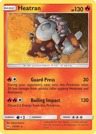 Heatran (13/131) - SM  Forbidden Light  - Rare