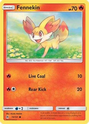 Fennekin 15/131 - Forbidden Light