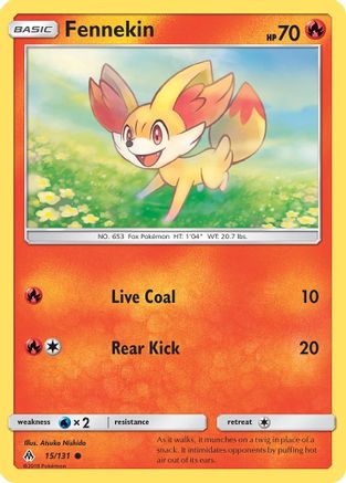 Fennekin (15) 015/131 - SM  Forbidden Light Normal - Common