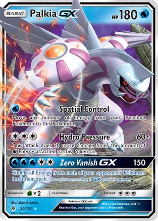 Palkia GX (20/131) - SM  Forbidden Light Holofoil - Ultra Rare