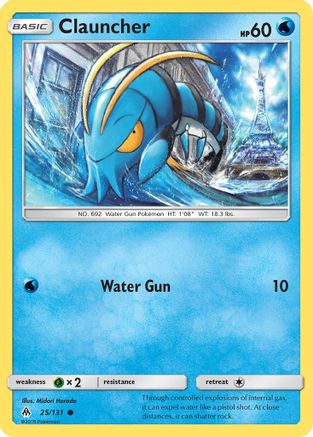 Clauncher (25/131) - SM  Forbidden Light Reverse Holofoil - Common