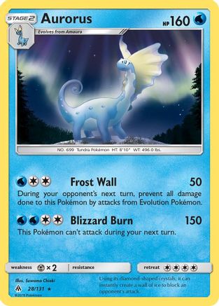 Aurorus 28/131 - Forbidden Light Reverse Holofoil