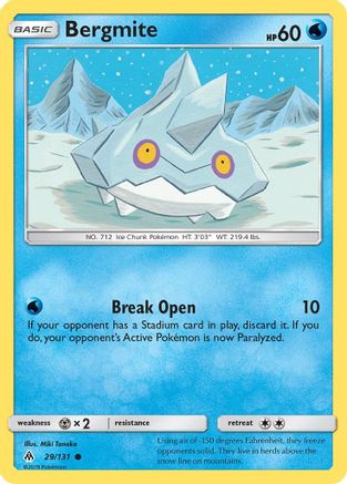 Bergmite 29/131 - Forbidden Light Reverse Holofoil