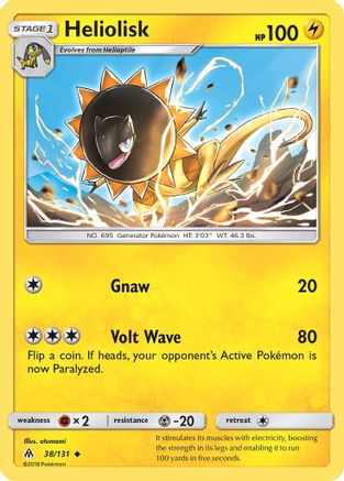 Heliolisk (38/131) - SM  Forbidden Light  - Uncommon