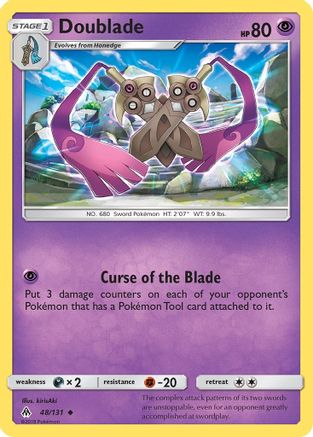 Doublade 48/131 - Forbidden Light Reverse Holofoil