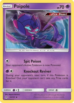 Poipole 55/131 - Forbidden Light Reverse Holofoil