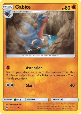 Gabite (61/131) - SM  Forbidden Light Reverse Holofoil - Uncommon