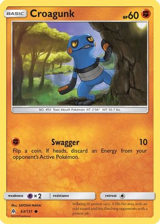 Croagunk 63/131 - Forbidden Light Reverse Holofoil