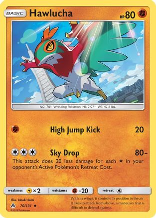 Hawlucha 70/131 - Forbidden Light Reverse Holofoil