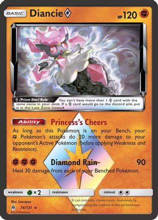 Diancie ◇ 74/131 - Forbidden Light Holofoil