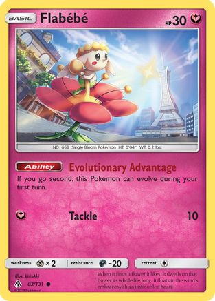 Flabebe (83/131) - SM  Forbidden Light Reverse Holofoil - Common