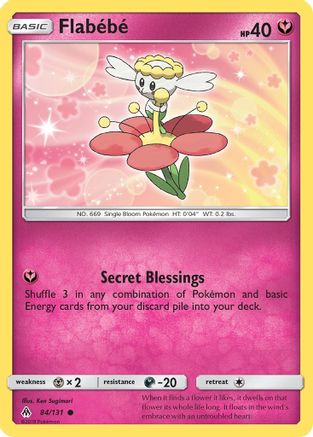 Flabébé 84/131 - Forbidden Light Reverse Holofoil