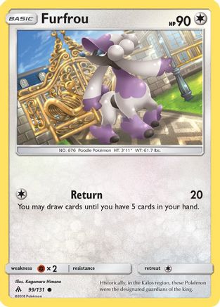 Furfrou 99/131 - Forbidden Light Reverse Holofoil