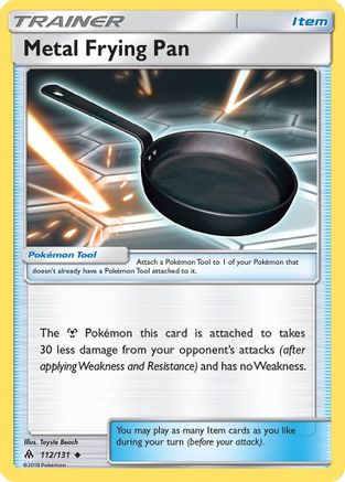 Metal Frying Pan (112/131) - SM  Forbidden Light Reverse Holofoil - Uncommon