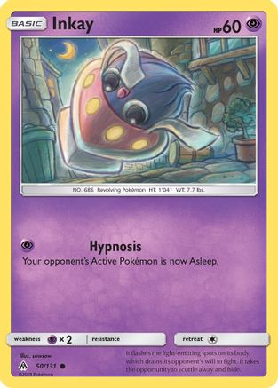 Inkay (50/131) - SM  Forbidden Light Reverse Holofoil - Common