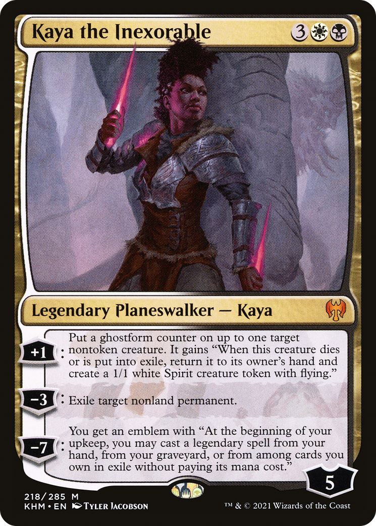 Kaya the Inexorable (KHM-218) - Kaldheim Foil