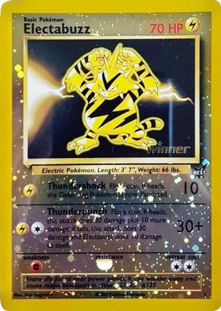Electabuzz - 1 [Winner]  - Best of Promos Reverse Holofoil