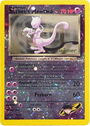Rocket's Mewtwo [Winner] (8/9) - Best of Promos Reverse Holofoil - Promo