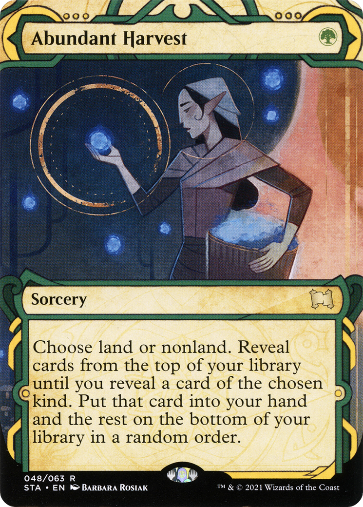 Abundant Harvest (STA-048) - Strixhaven Mystical Archive: (Showcase) (Borderless)