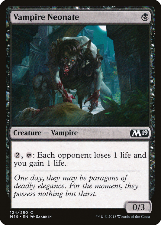 Vampire Neonate (M19-124) - Core Set 2019 Foil