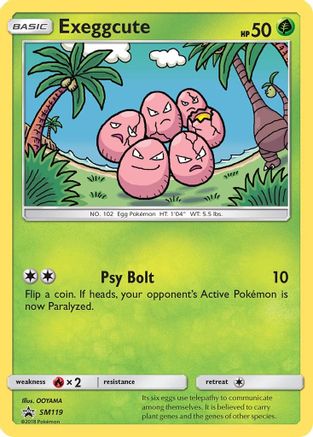 Exeggcute SM119 - SM Promos Holofoil - Promo