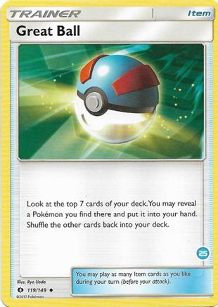Great Ball () (Alolan Ninetales Half-Deck) (119) - SM Trainer Kit Alolan Sandslash & Alolan Ninetales  - Uncommon