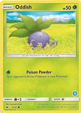 Oddish () (4) - SM Trainer Kit Alolan Sandslash & Alolan Ninetales  - Common