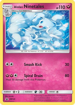 Alolan Ninetales (SM128/248) - SM Promos Holofoil - Promo