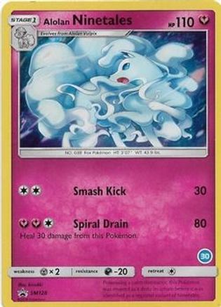 Alolan Ninetales () (SM128) - SM Trainer Kit Alolan Sandslash & Alolan Ninetales Holofoil - Promo