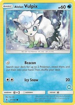 Alolan Vulpix () (21) - SM Trainer Kit Alolan Sandslash & Alolan Ninetales  - Common