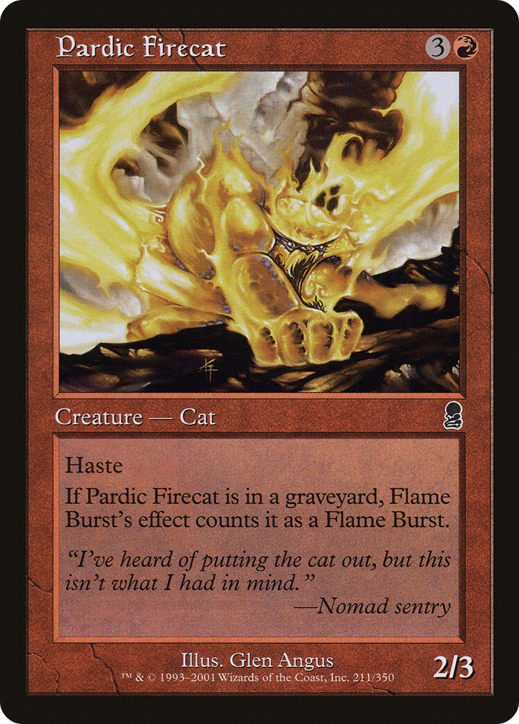 Pardic Firecat (ODY-211) - Odyssey Foil