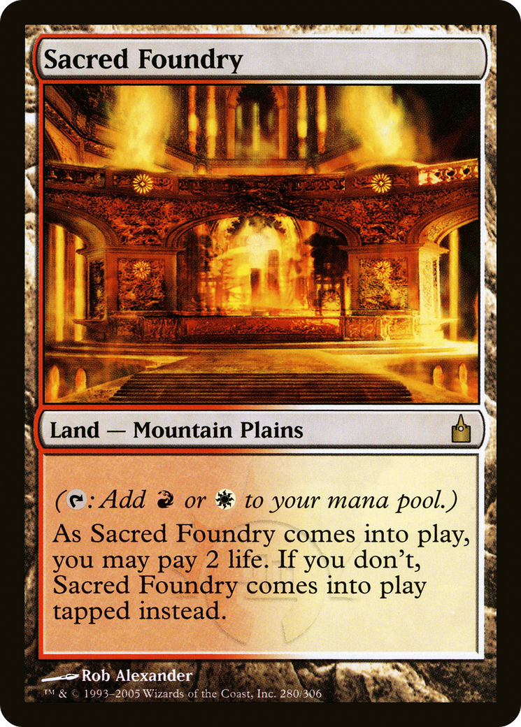 Sacred Foundry (RAV-280) - Ravnica: City of Guilds Foil