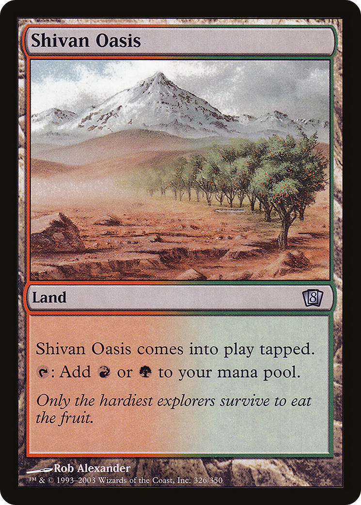 Shivan Oasis (8ED-326★) - Eighth Edition Foil