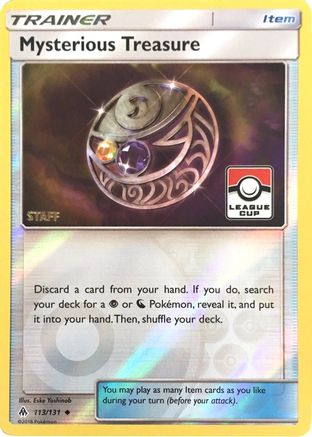 Mysterious Treasure (League Cup) [Staff] (113/131) - League & Championship Cards Reverse Holofoil - Promo