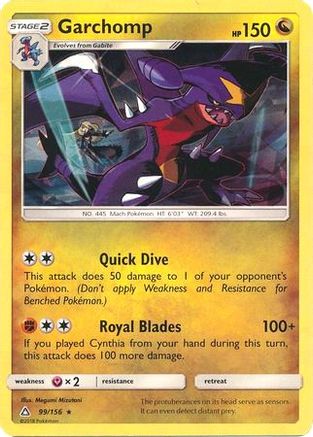 Garchomp 099/156 - Deck Exclusives Holofoil - Rare