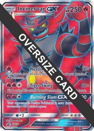 Incineroar GX - SM38 (SM Black Star Promo) SM38 - Jumbo Cards Holofoil